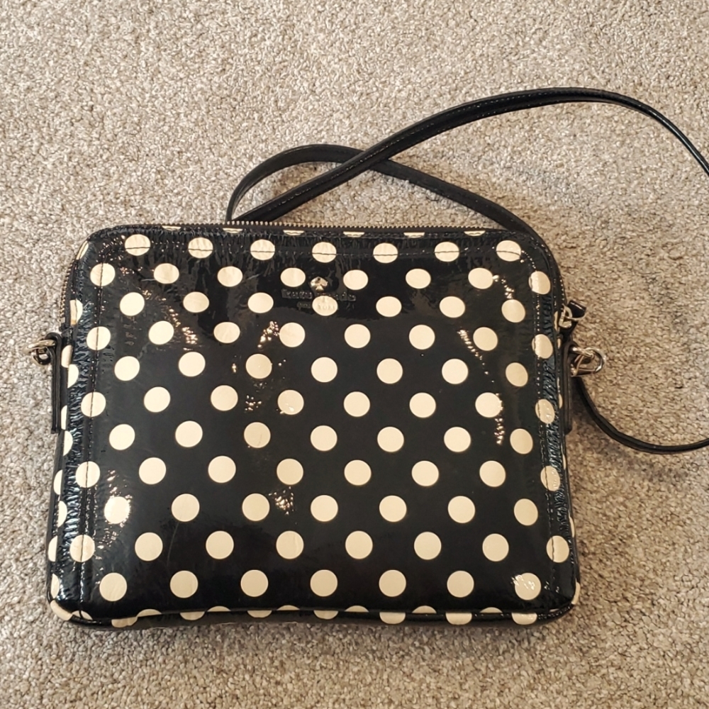 Kate Spade polka dot cossbody purse
